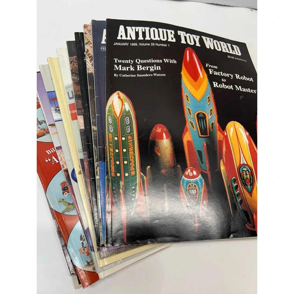 Antique Toy World Magazine 1999 Collection Lot Vintage‎ Toy Collector Reference
